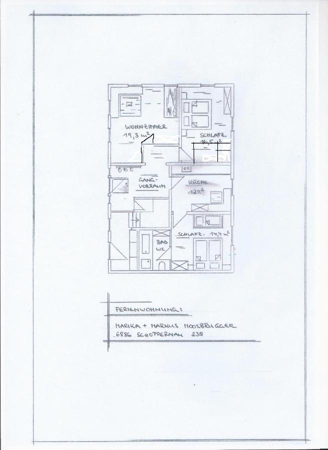 Urlaub Bei Moses Apartamento Schoppernau Exterior foto